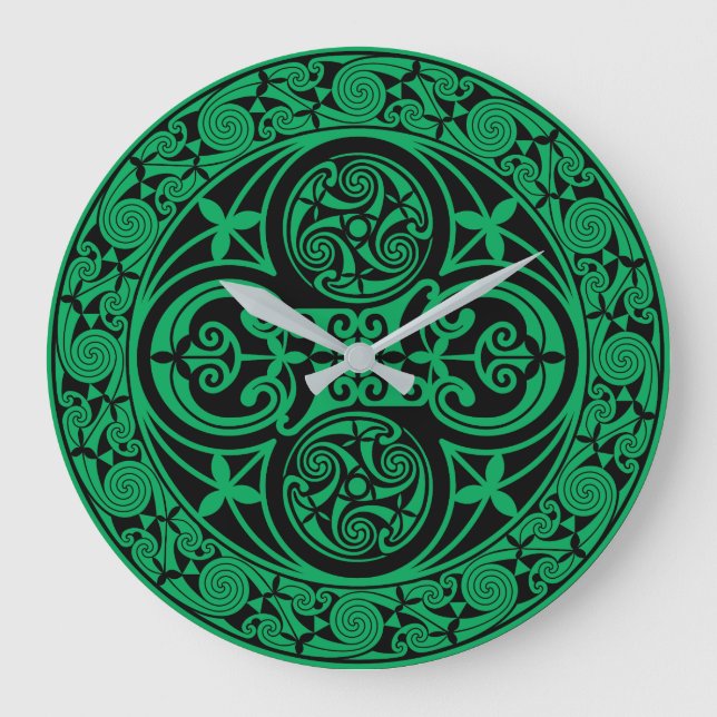 Grande Horloge Ronde Ambigramme irlandais Eire Celtic (Recto)