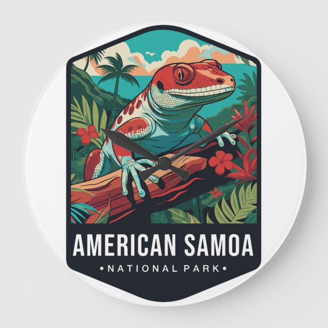 GRANDE HORLOGE RONDE AMERICAN SAMOA NP CLOCK  (Recto)