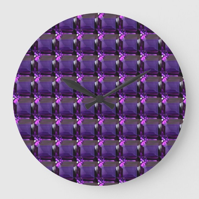 Grande Horloge Ronde Amethyst Gemstone Purple (Recto)