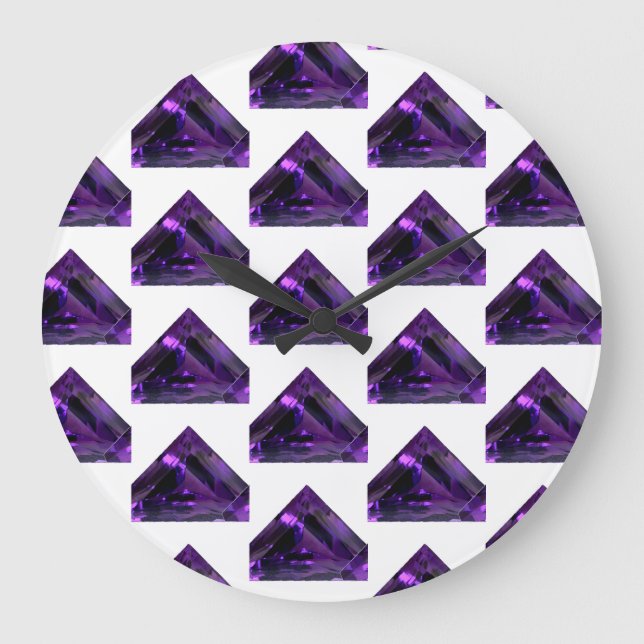 Grande Horloge Ronde Améthyste, février Pierre de naissance violet gran (Recto)