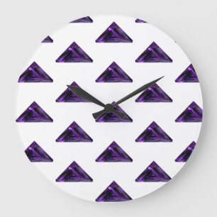 Grande Horloge Ronde Améthyste, février Pierre de naissance violet gran