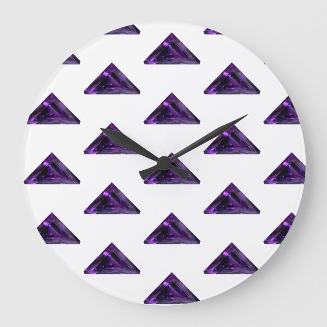 Grande Horloge Ronde Améthyste, février Pierre de naissance violet gran (Recto)