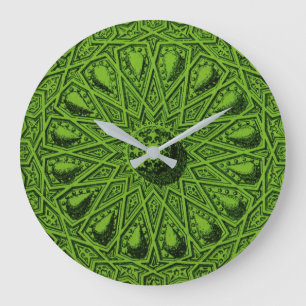 Grande Horloge Ronde ancien motif moyen-oriental