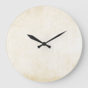 Grande Horloge Ronde Ancien papier kraft : arrière - plan texturé