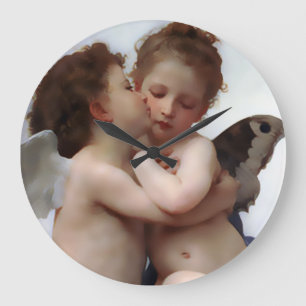 Grande Horloge Ronde Angles Embrasser l'horloge murale