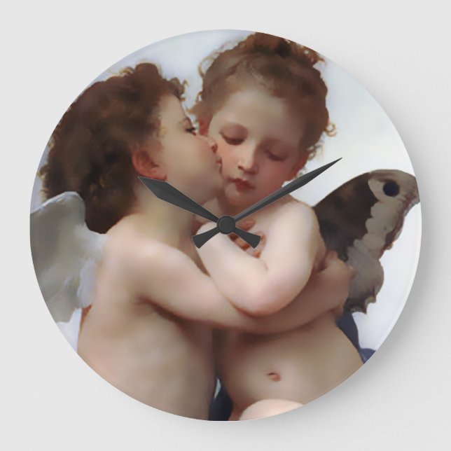 Grande Horloge Ronde Angles Embrasser l'horloge murale (Recto)