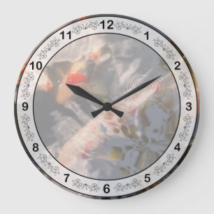 Grande Horloge Ronde Animal - Poisson - Être carpe koï