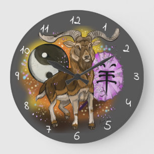 Grande Horloge Ronde Année chinoise du bélier