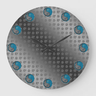 Grande Horloge Ronde Année du Lapin d'Eau