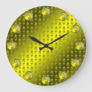 Grande Horloge Ronde Année du Singe de Métal