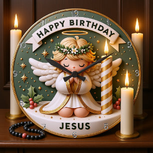 Grande Horloge Ronde Anniversaire Jésus