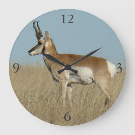 Grande Horloge Ronde Antilope d'Amérique A46
