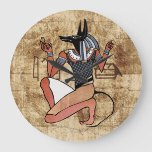 Grande Horloge Ronde Anubis The Guardian Egyptian