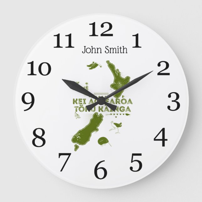 Grande Horloge Ronde Aotearoa is my home (Recto)
