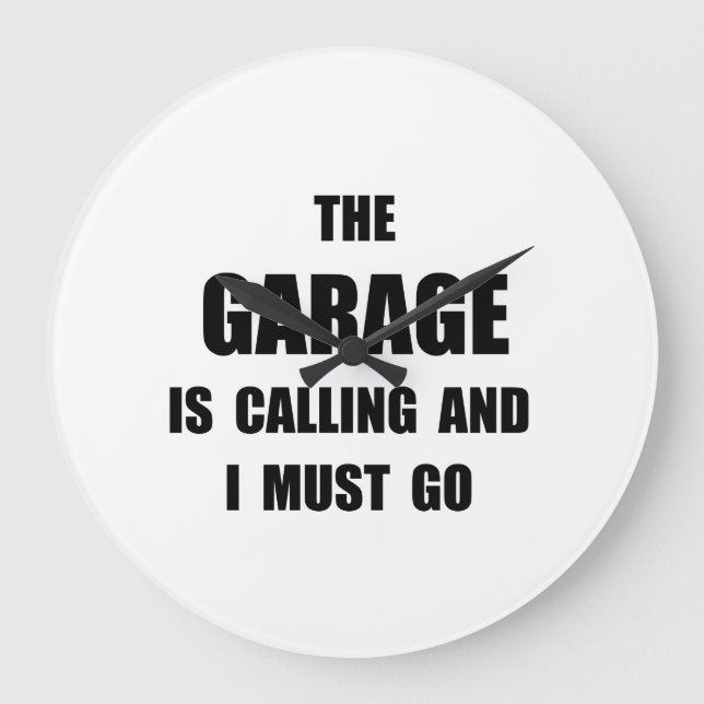 Grande Horloge Ronde Appel de garage (Recto)