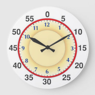Grande Horloge Ronde Apprendre À Dire À L'Heure