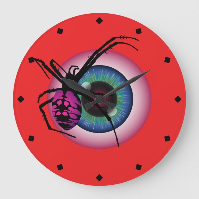 Grande Horloge Ronde Araignée et balle de sang (Recto)