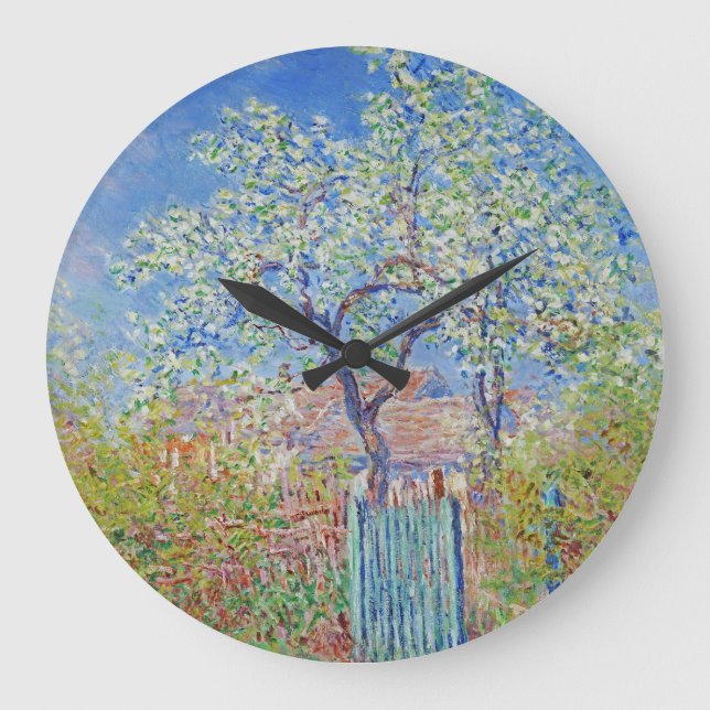 Grande Horloge Ronde Arbre à poires en fleurs - Claude Monet (Recto)