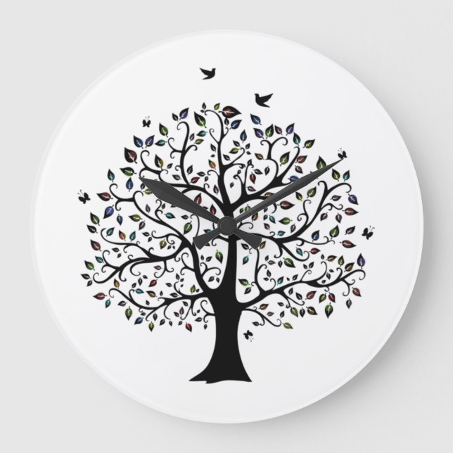 Grande Horloge Ronde Arbre de vie (Recto)