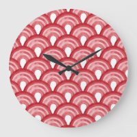 Arc-en-ciel en aquarelle - motif rouge