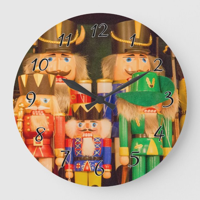 Grande Horloge Ronde Armée des Noirs de Noël (Recto)