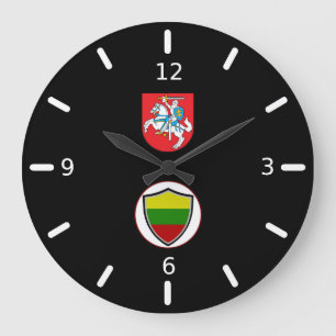 Grande Horloge Ronde Armoiries de la Lituanie