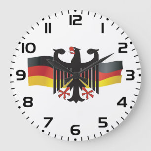 Grande Horloge Ronde Armoiries de l'aigle fédéral d'Allemagne
