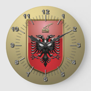 Grande Horloge Ronde Armoiries de l'Albanie