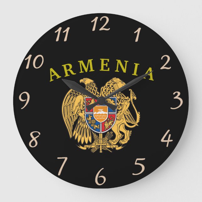 Grande Horloge Ronde Armoiries de l'Arménie (Recto)