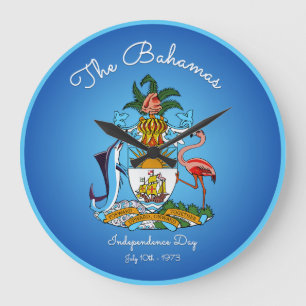 Grande Horloge Ronde Armoiries des Bahamas