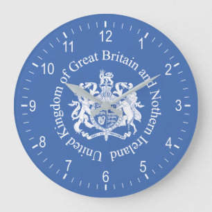 Grande Horloge Ronde Armoiries du Royaume-Uni