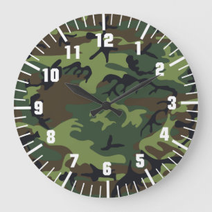 Grande Horloge Ronde army camouflage pattern