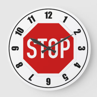 GRANDE HORLOGE RONDE ARRÊTER