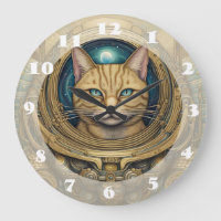 Art cyberpunk astronaute de chat