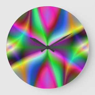 Grande Horloge Ronde Art de sablier de fractale
