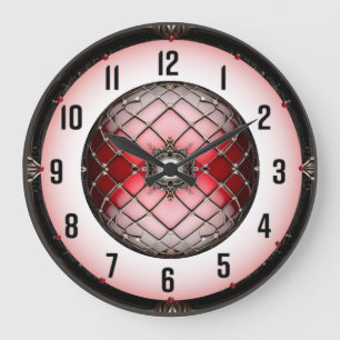 Grande Horloge Ronde Art Déco