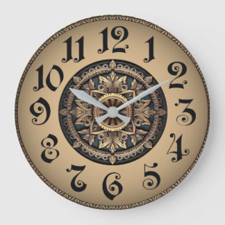 Grande Horloge Ronde Art Deco Wall Clock