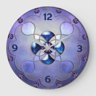 Grande Horloge Ronde Art diamant