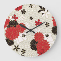 Art Japonais Modèle Floral Traditionnel