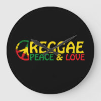 Art reggae avec des mots positifs Paix et Amour