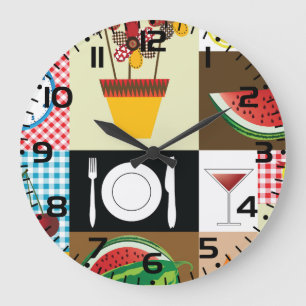 Grande Horloge Ronde Articles de table de cuisine