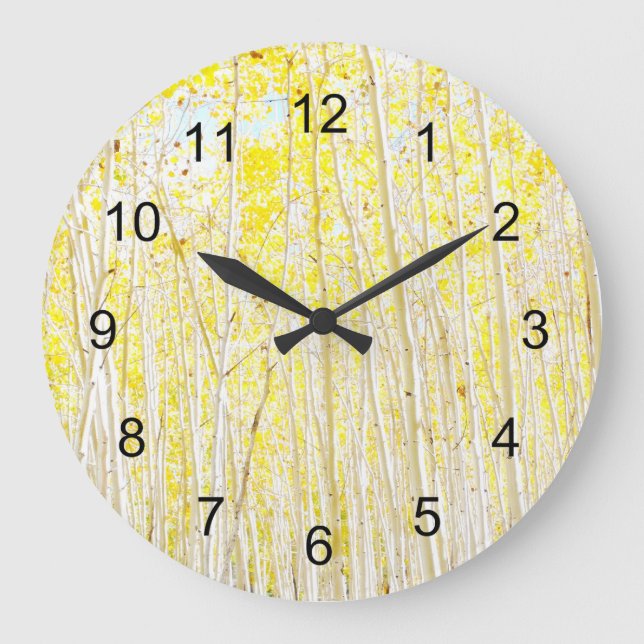 Grande Horloge Ronde Aspen de la cuillère de vanille (Recto)