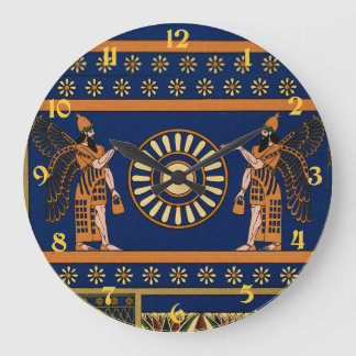 Grande Horloge Ronde Assyrian Deity Called an Apkallu or Winged Genius