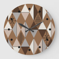 Atomic Age Art Diamonds Brown