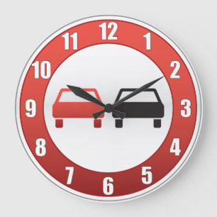 Grande Horloge Ronde Aucun signe de dépassement