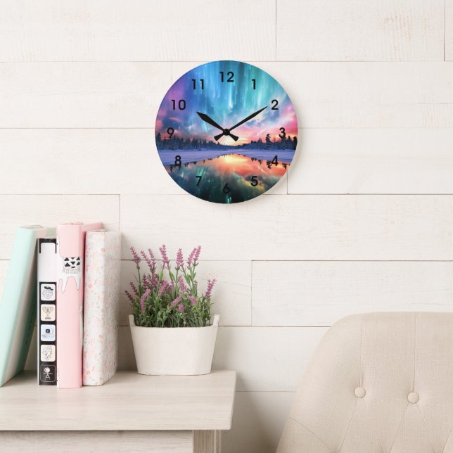 Grande Horloge Ronde Aurora Borealis, Northern Lights, (Salle de lecture)