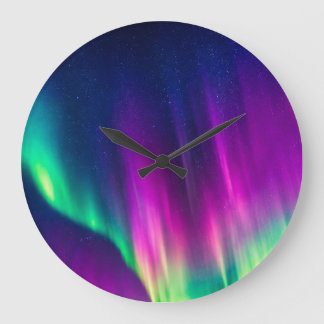 Grande Horloge Ronde Aurore Boréale