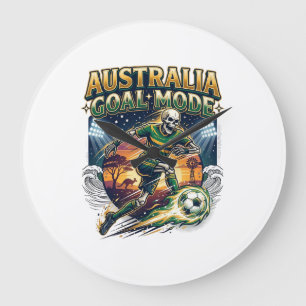 Grande Horloge Ronde Australie Mode de but squelette Striker Nations St