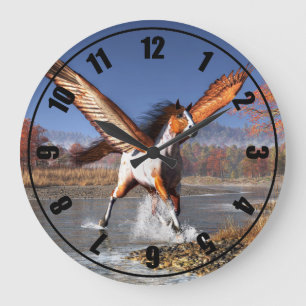 Grande Horloge Ronde Automne Pegasus