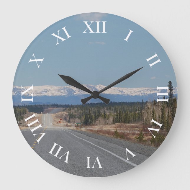 Grande Horloge Ronde Autoroute Wanduhr au Canada (Recto)